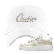 Pixel Cream White Force 1s Dad Hat | Crooklyn, White