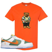 SB Dunk Low NY vs NY T Shirt | Sweater Bear, Orange