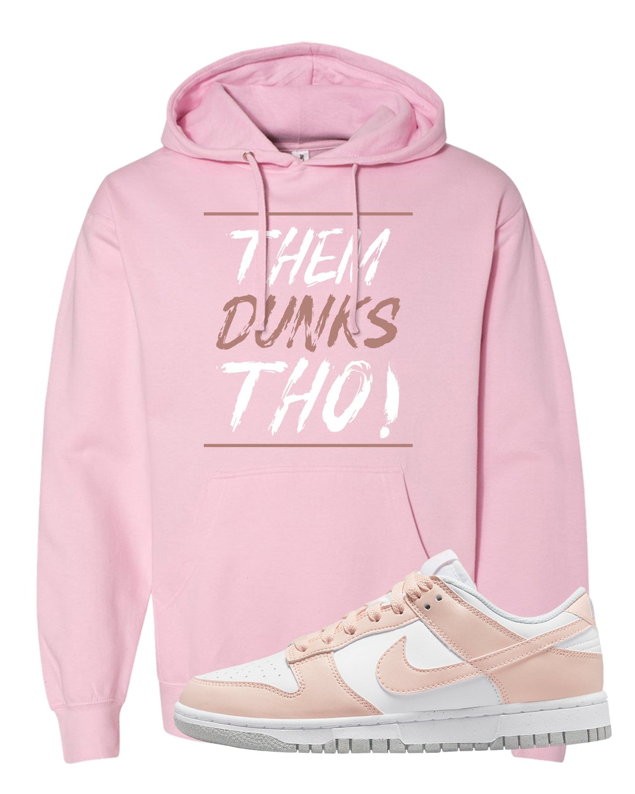 Next Nature Pale Citrus Low Dunks Hoodie | Them Dunks Tho, Light Pink