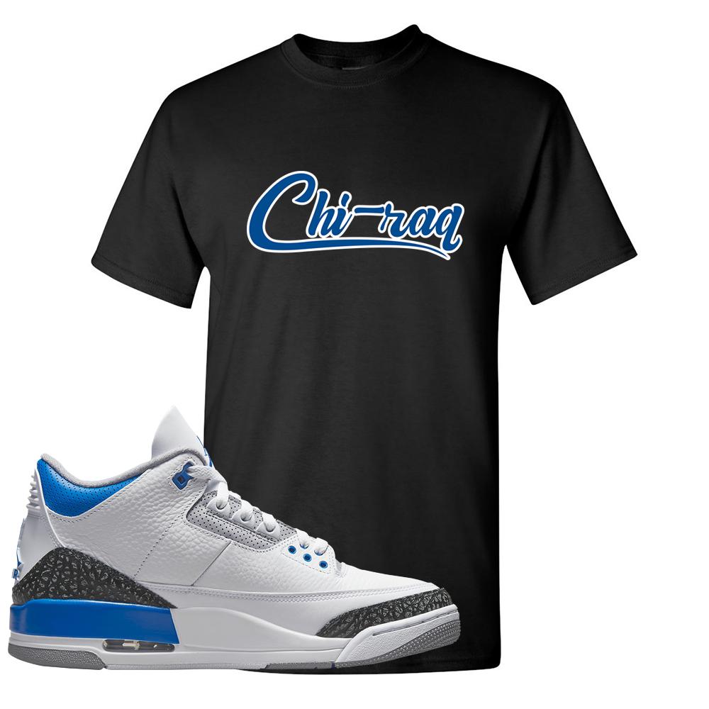 Racer Blue 3s T Shirt | Chiraq, Black