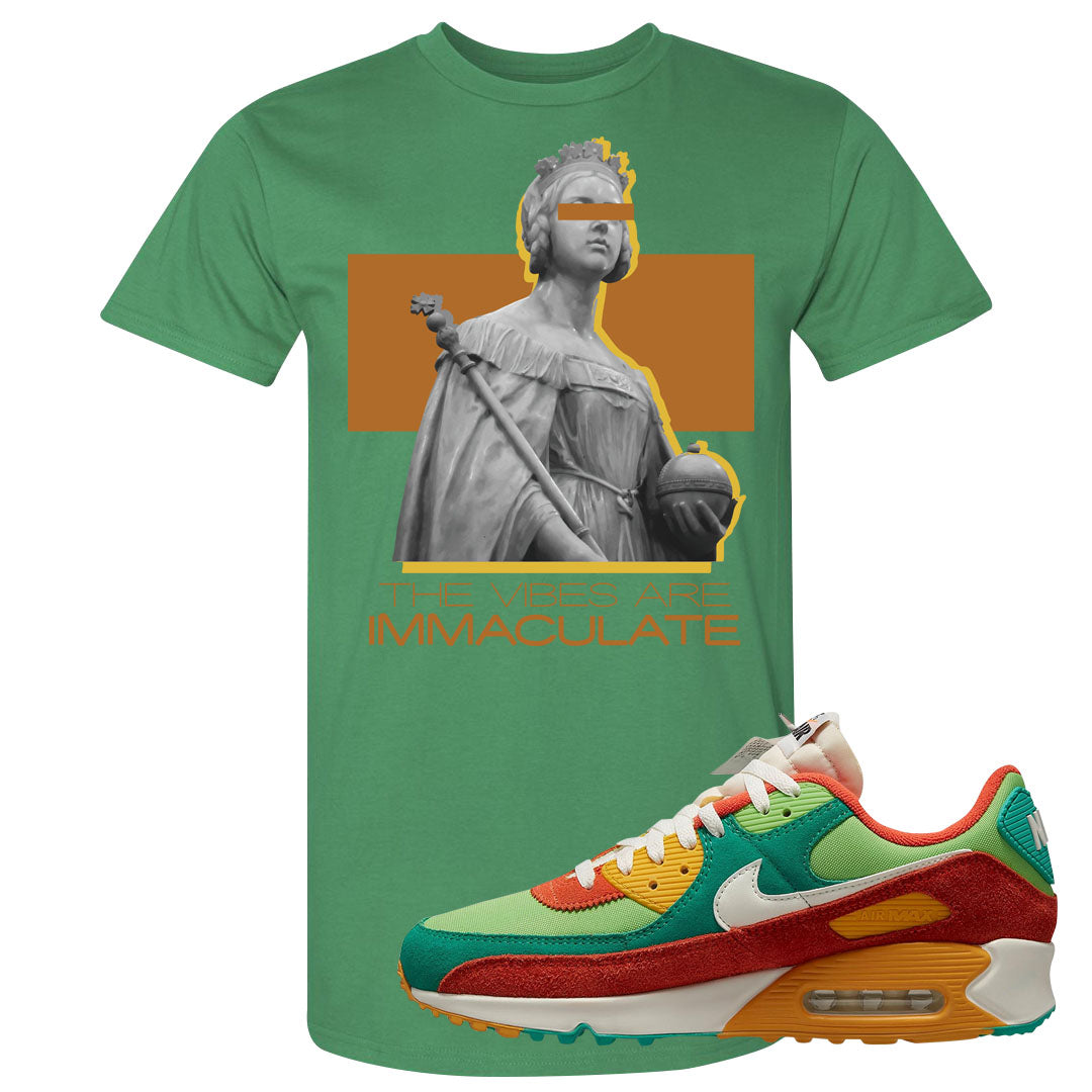 AMRC Green Orange SE 90s T Shirt | The Vibes Are Immaculate, Kelly Green