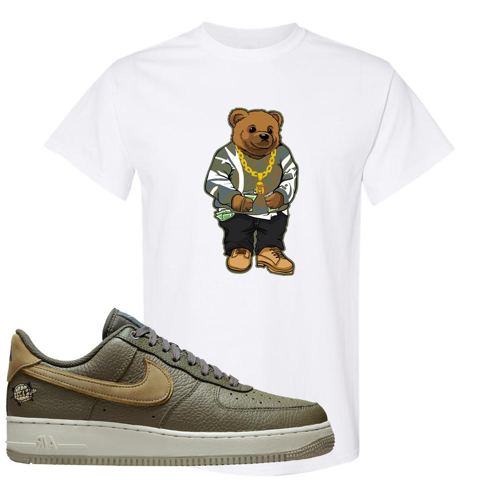 Tortoise Low AF1s T Shirt | Sweater Bear, White