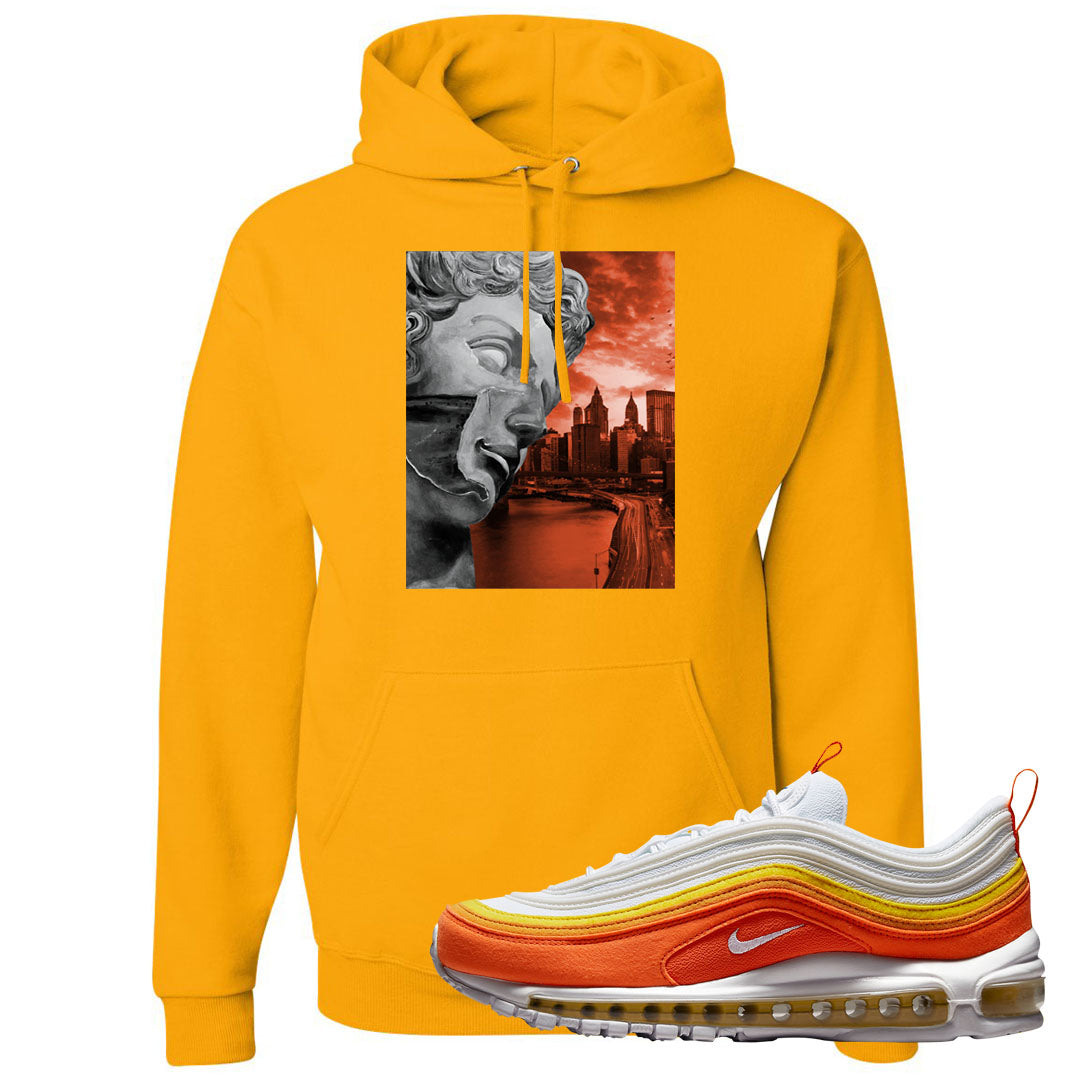 Club Orange Yellow 97s Hoodie | Miguel, Gold