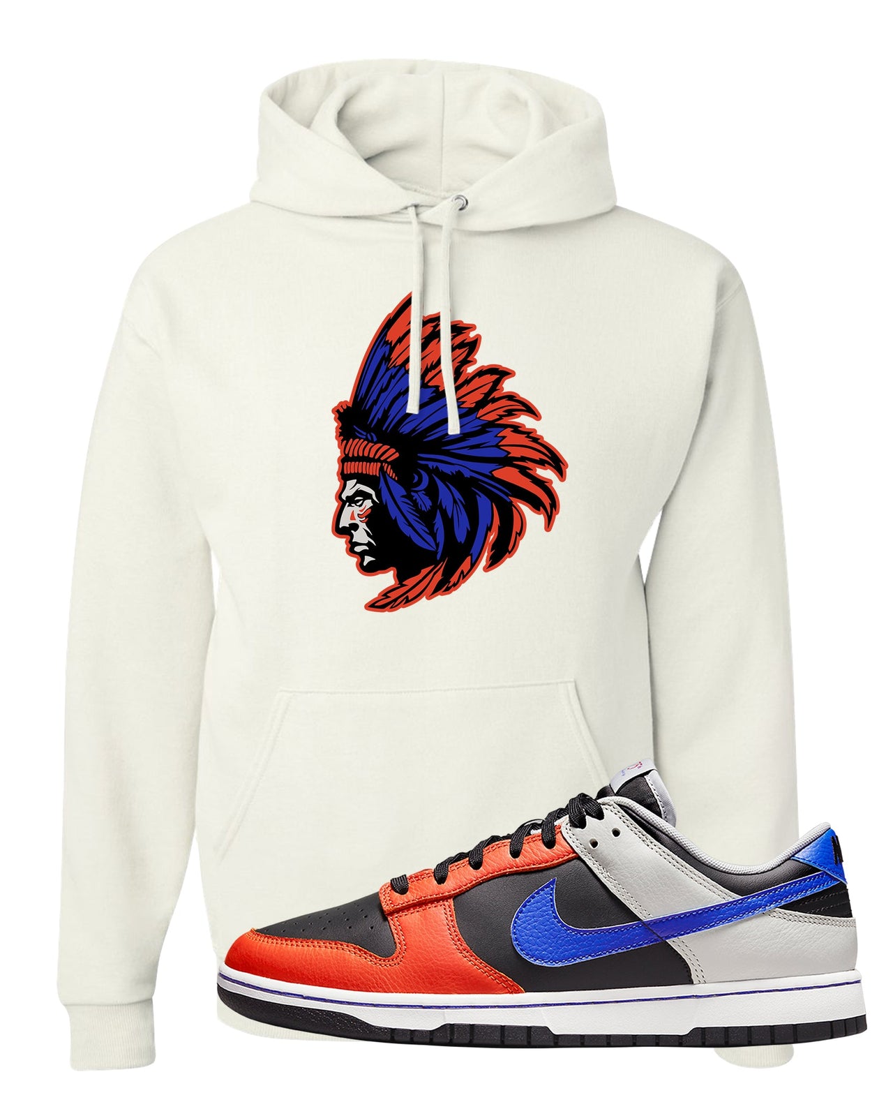 75th Anniversary Low Dunks Hoodie | Indian Chief, White