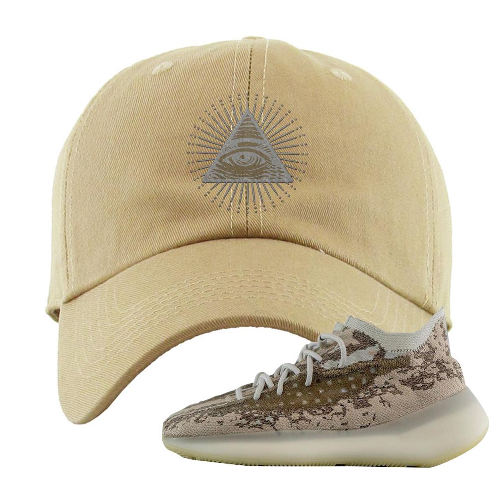 Stone Salt 380s Dad Hat | All Seeing Eye, Khaki