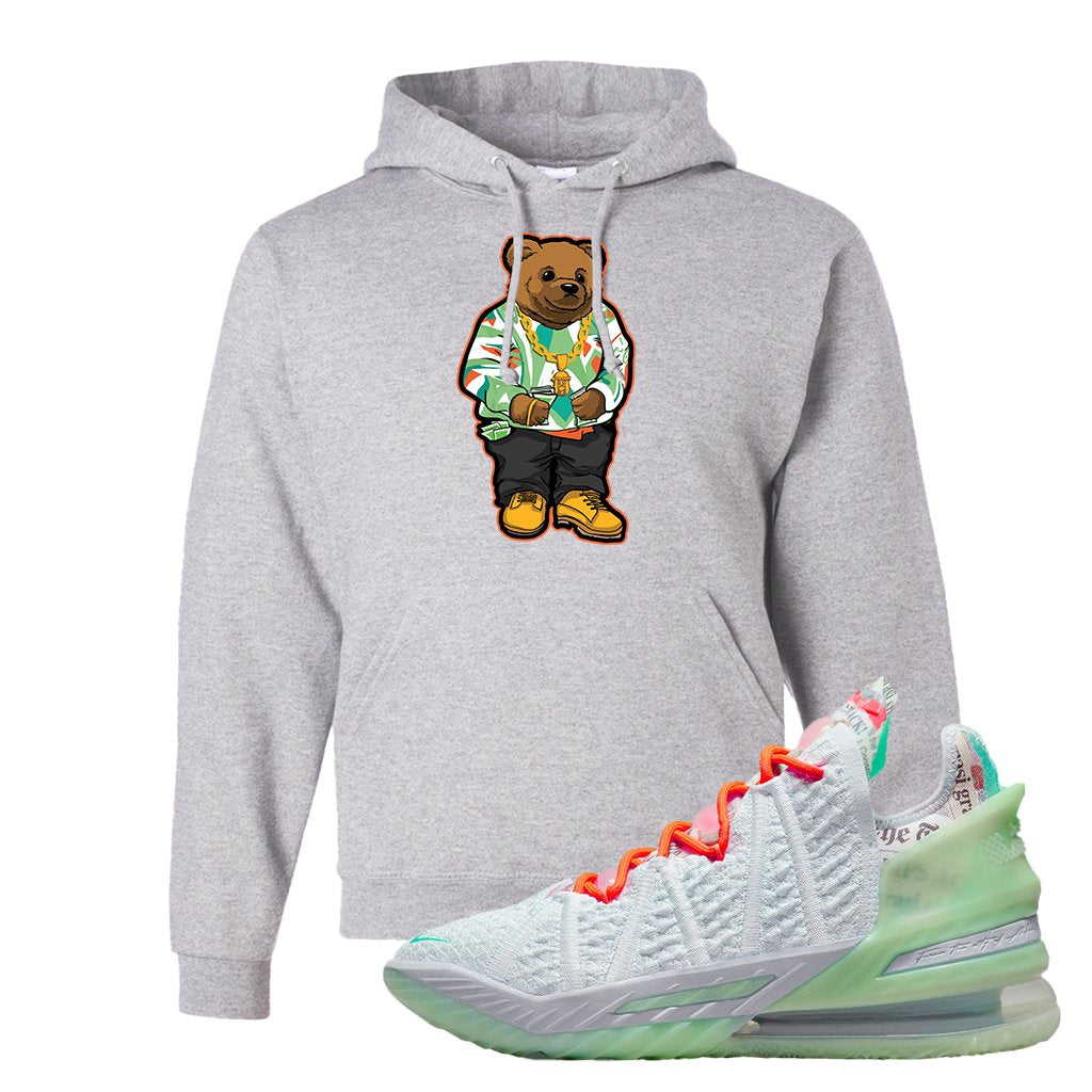 GOAT Bron 18s Hoodie | Sweater Bear, Ash