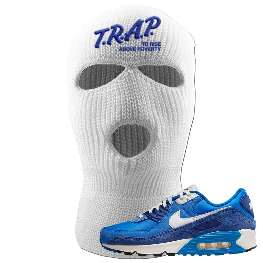 Air Max 90 First Use Ski Mask | Trap To Rise Above Poverty, White