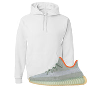 Yeezy 350 V2 Desert Sage Sneaker Pullover Hoodie | Blank | White