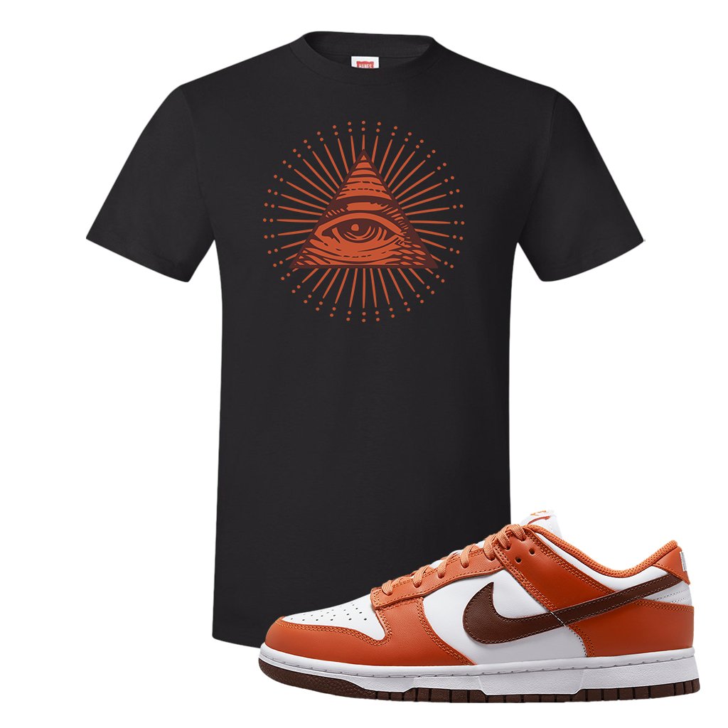 Reverse Mesa Low Dunks T Shirt | All Seeing Eye, Black