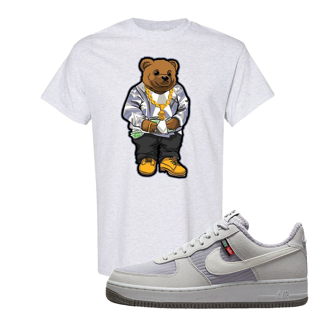 Toasty Low 1s T Shirt | Sweater Bear, Ash