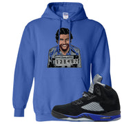 Racer Blue 5s Hoodie | Escobar Illustration, Royal