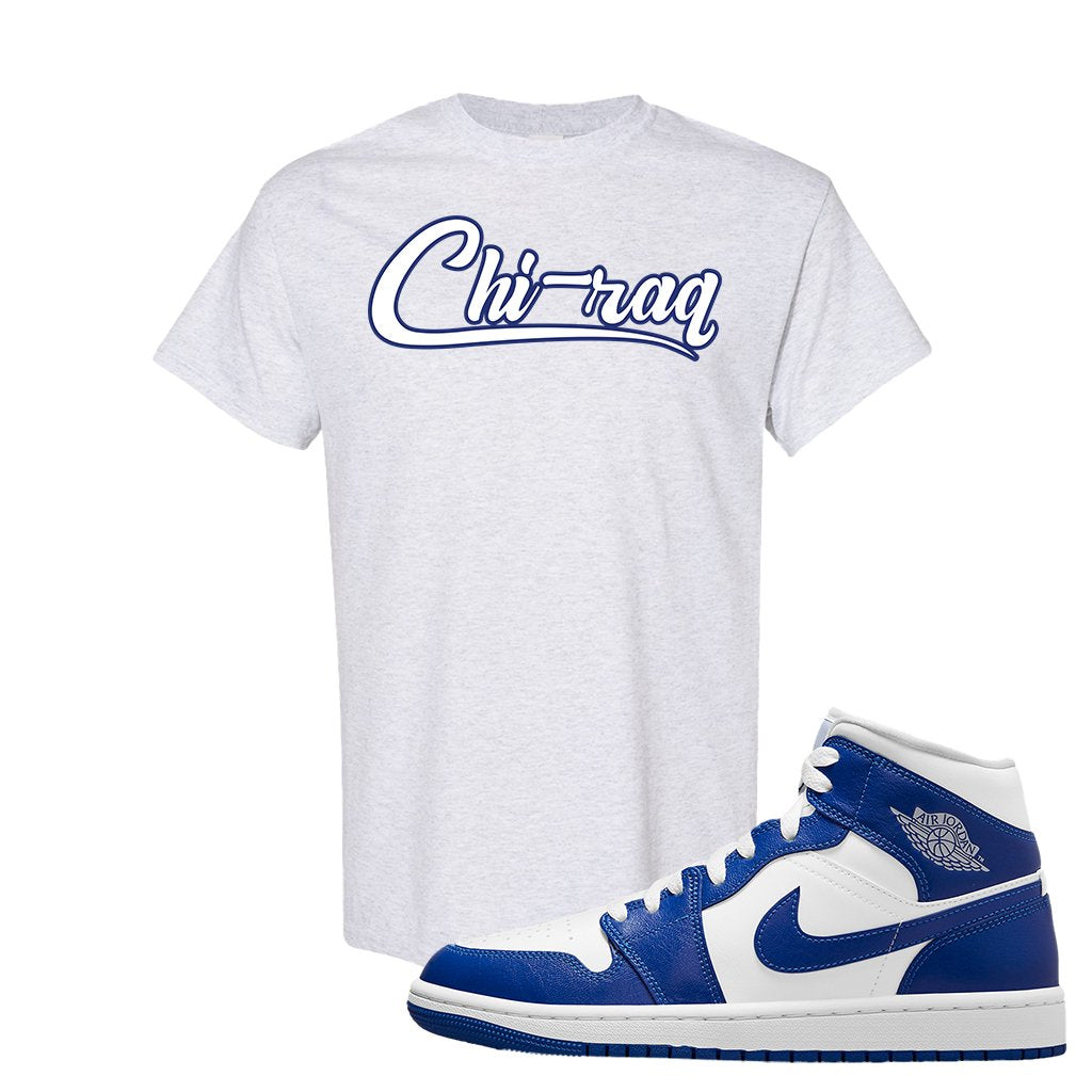 Air Jordan 1 Mid Kentucky Blue T Shirt | Chiraq, Ash