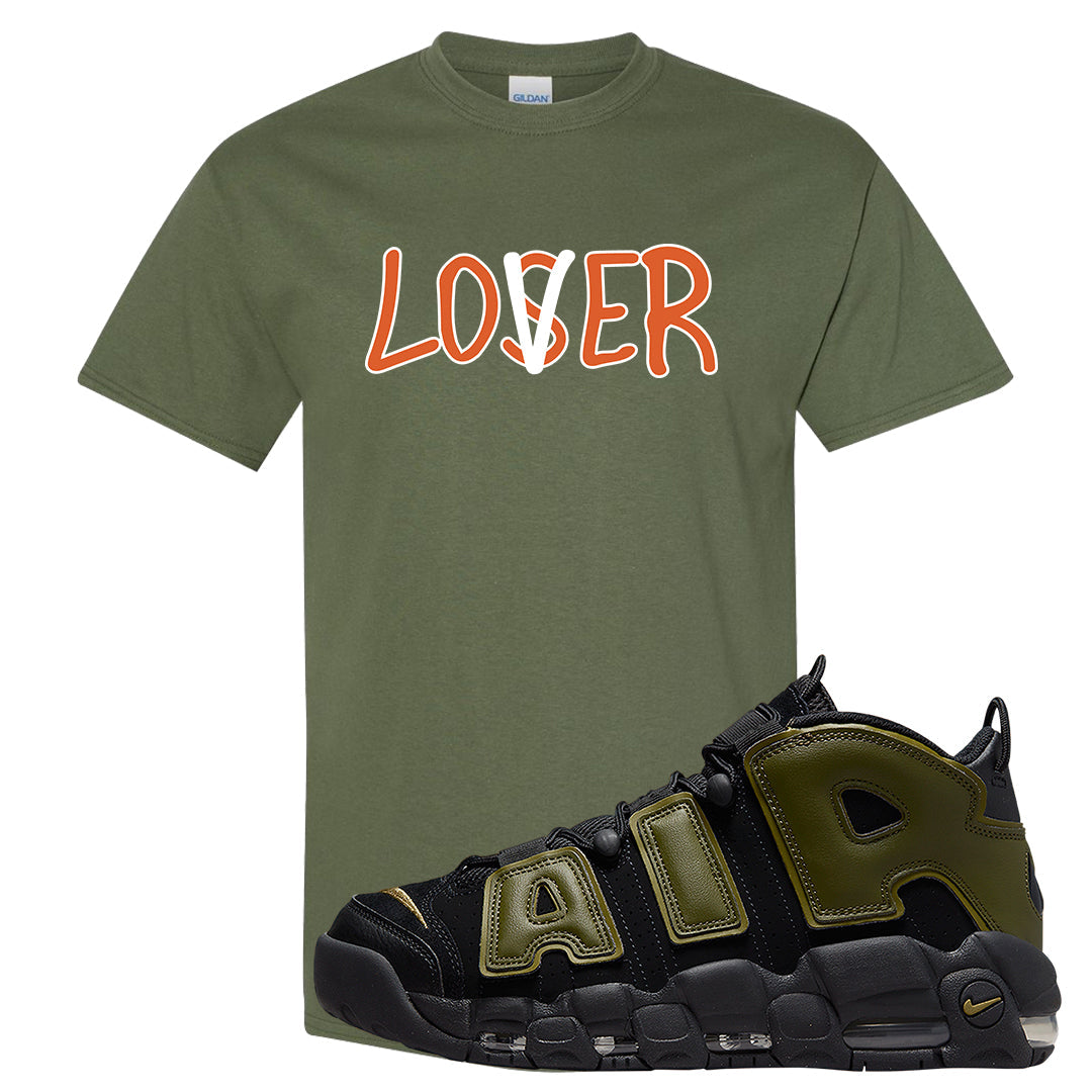 Guard Dog More Uptempos T Shirt | Lover, Military Green