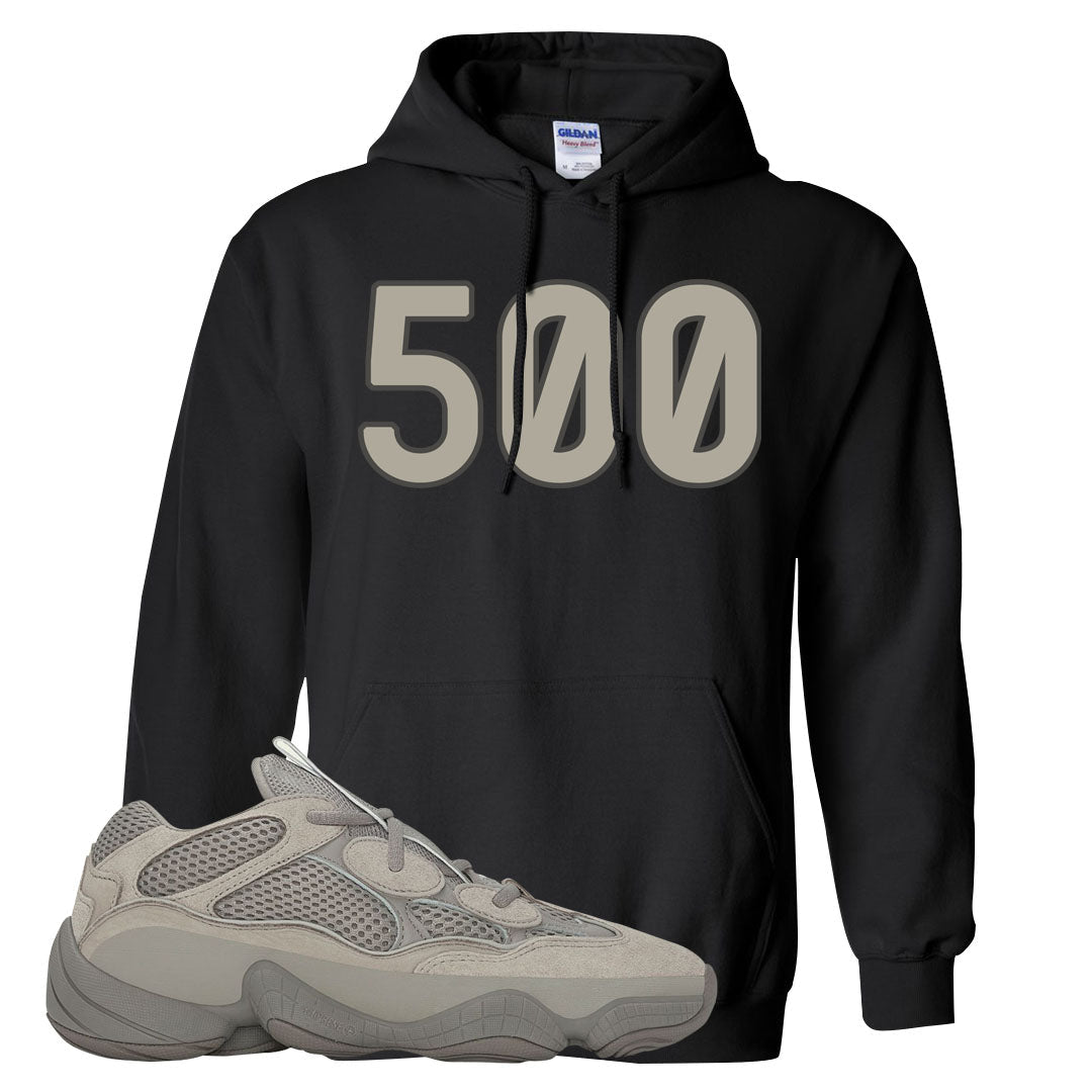 Ash Grey 500s Hoodie | 500, Black