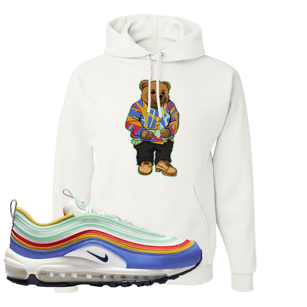 Multicolor 97s Hoodie | Sweater Bear, White