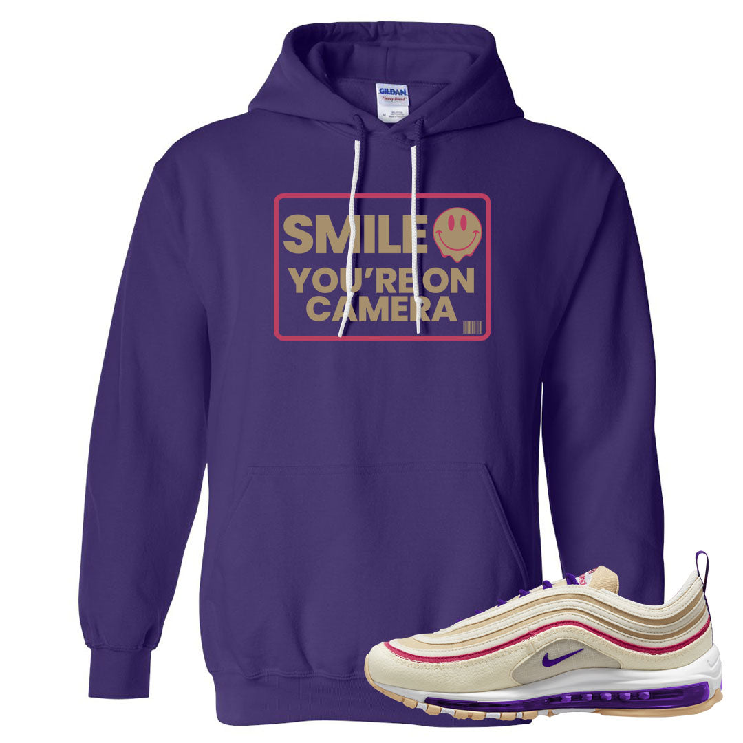 Sprung Sail 97s Hoodie | Smile You're On Camera, Purple