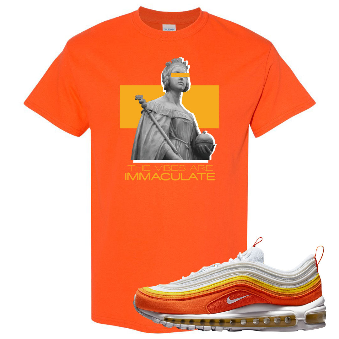 Club Orange Yellow 97s T Shirt | The Vibes Are Immaculate, Orange