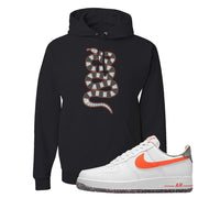 Air Force 1 Low Crimson Grind Rubber Hoodie | Coiled Snake, Black