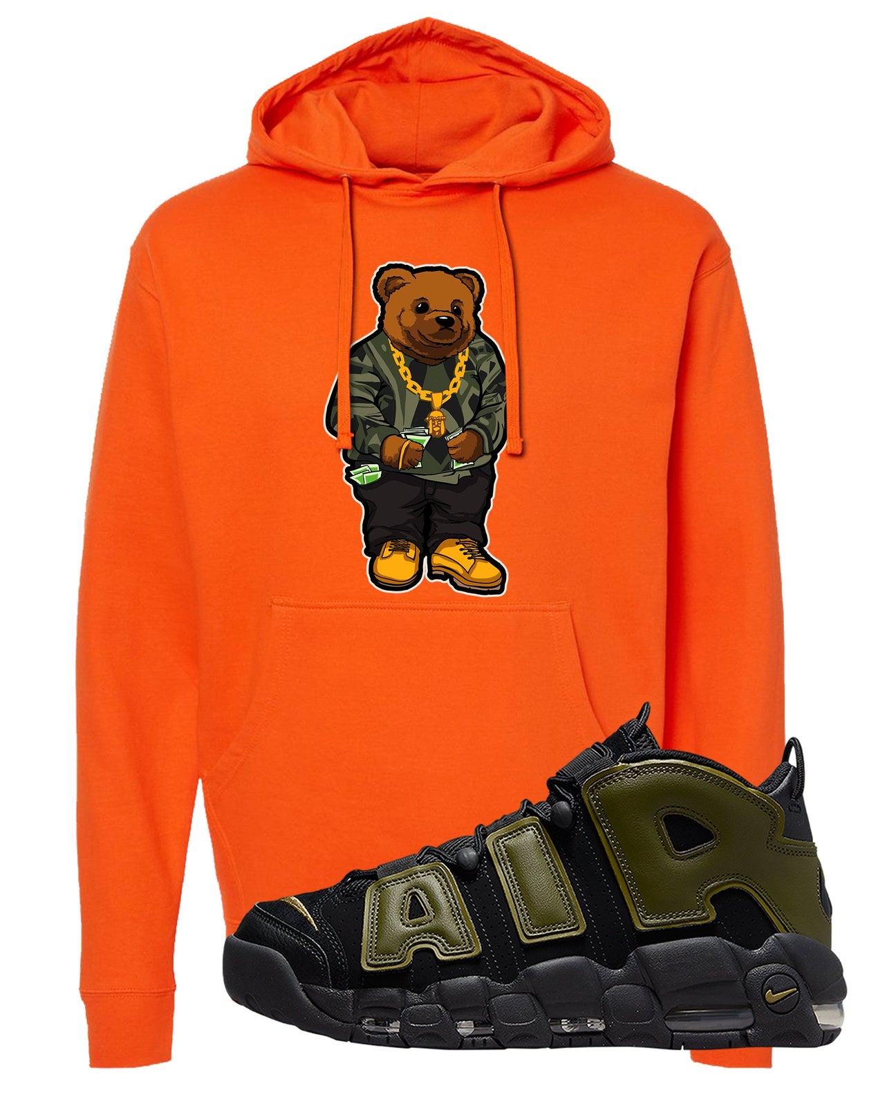 Guard Dog More Uptempos Hoodie | Sweater Bear, Orange