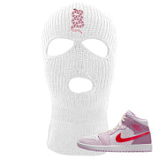 Valentine's Day Mid 1s Ski Mask | Coiled Snake, White