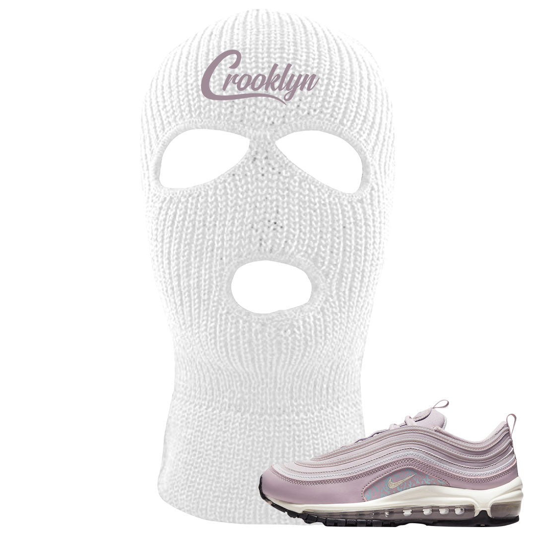Plum Fog 97s Ski Mask | Crooklyn, White