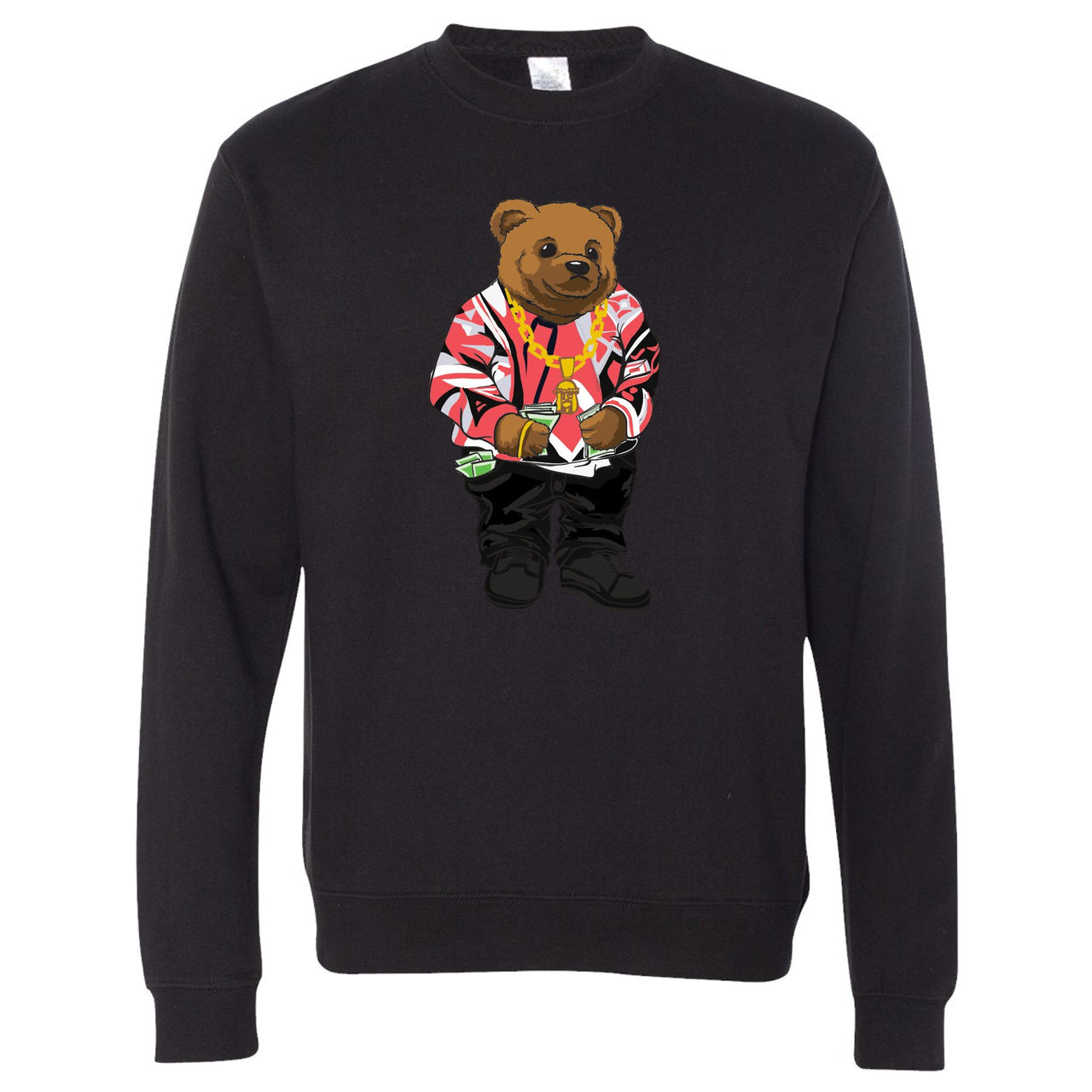 Infrared 6s Crewneck Sweatshirt | Sweater Bear, Black