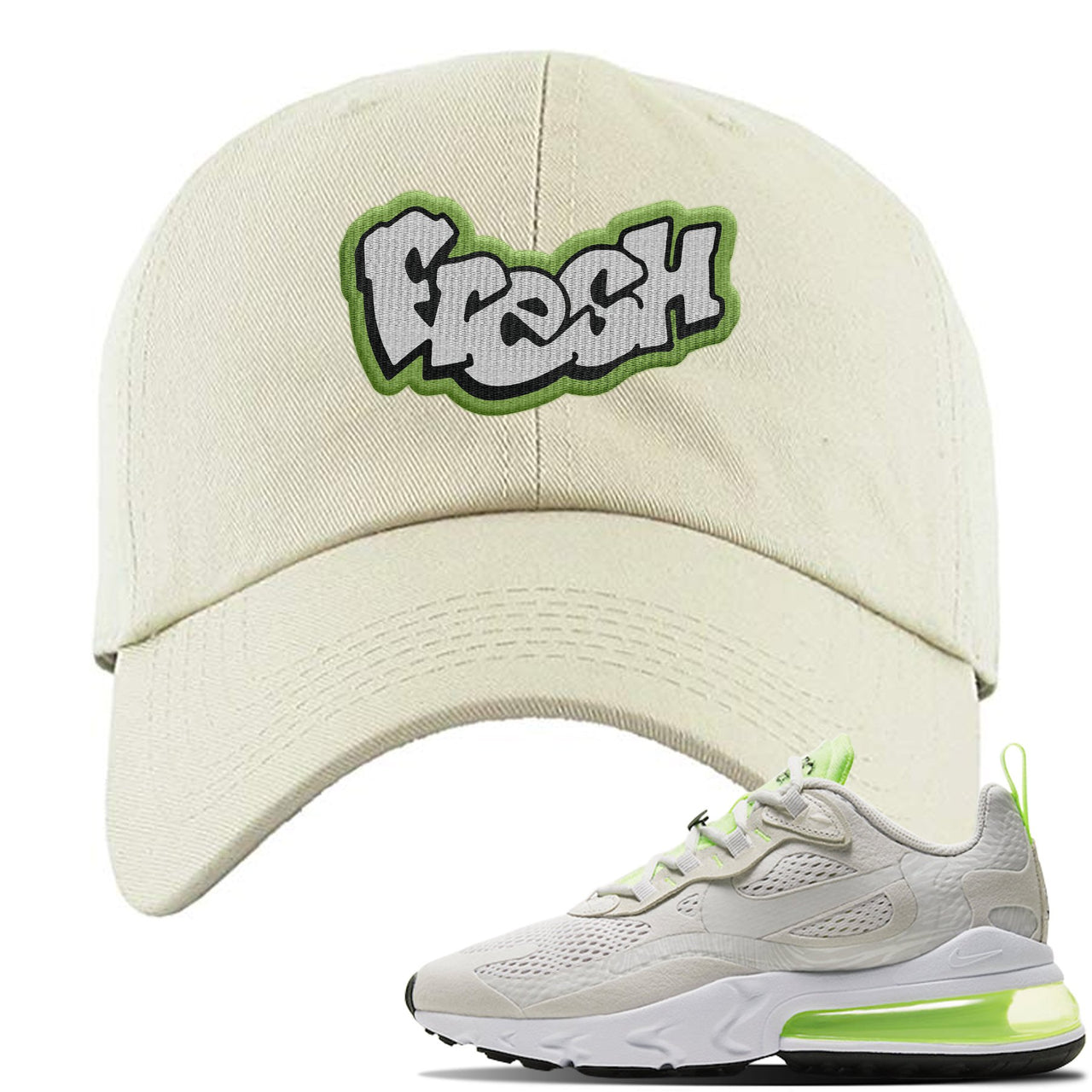 Ghost Green React 270s Dad Hat | Fresh, Stone Ivory