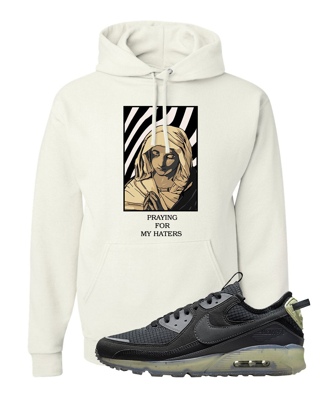 Terrascape Lime Ice 90s Hoodie | God Told Me, White