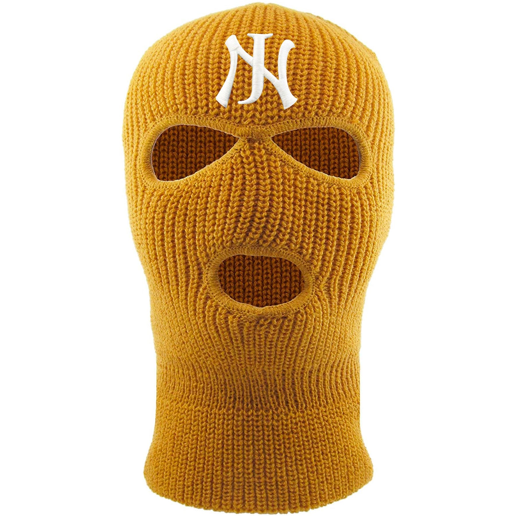 Embroidered on the forehead of the timberland new jersey ski mask is the NJ logo