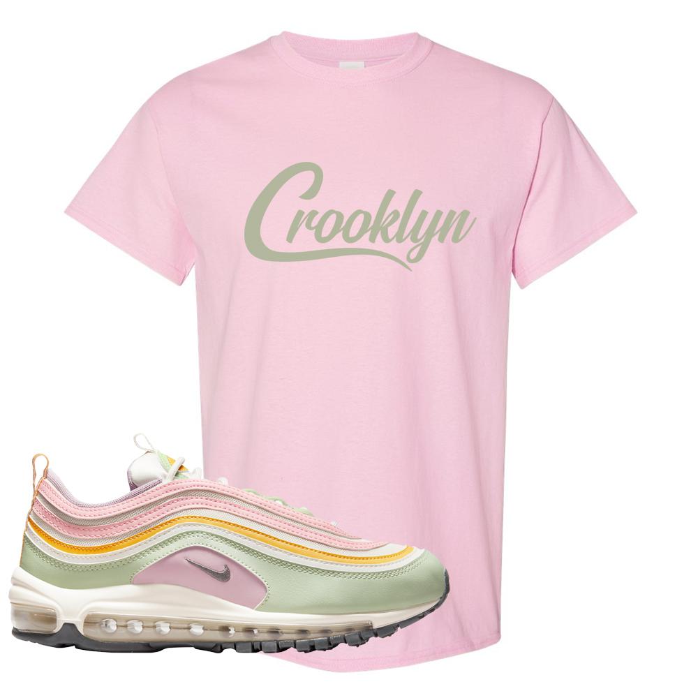 Pastel 97s T Shirt | Crooklyn, Light Pink