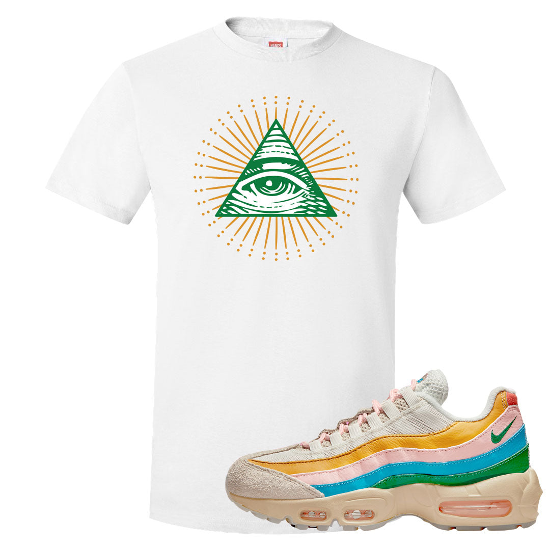 Rise Unity Sail 95s T Shirt | All Seeing Eye, White