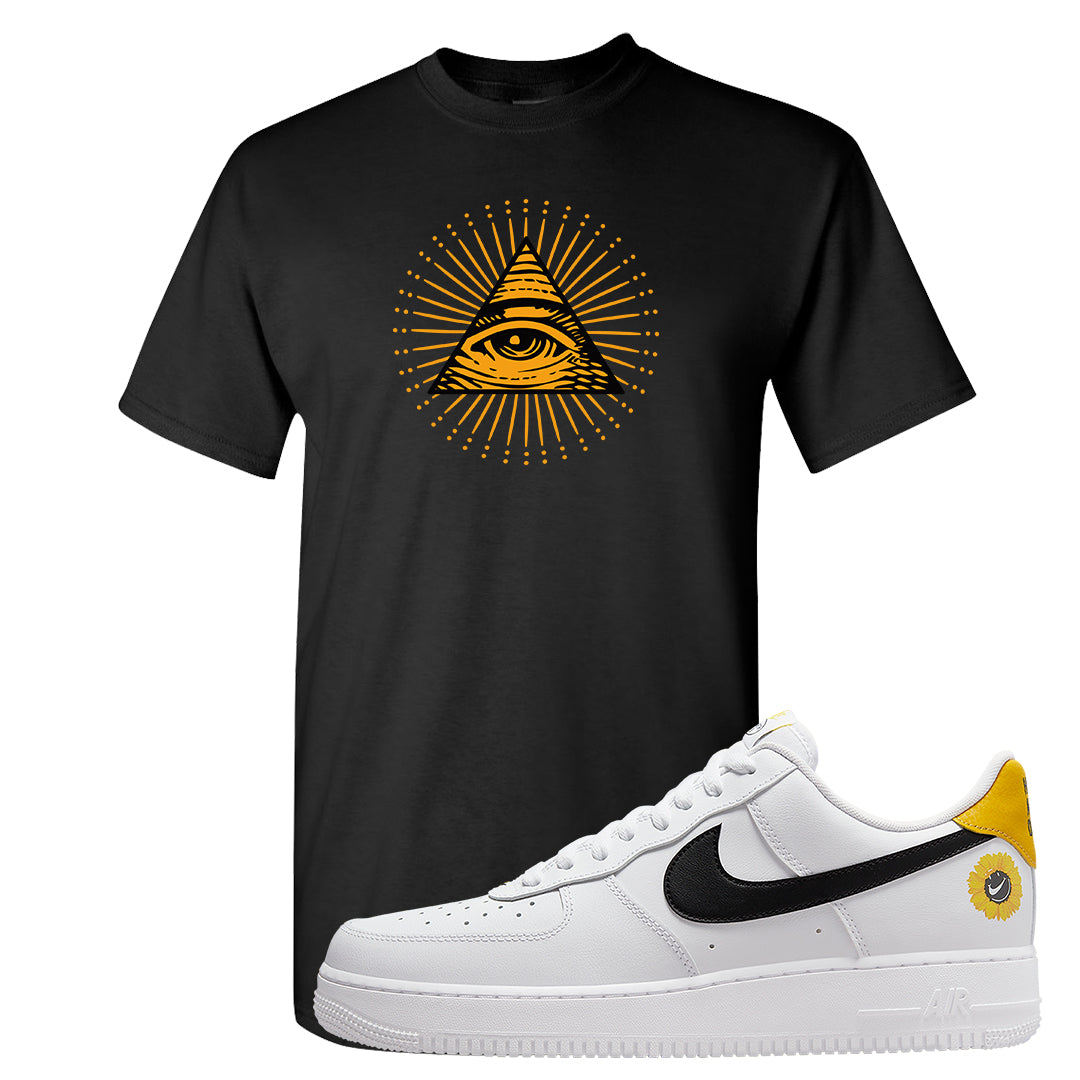 Have A Nice Day AF1s T Shirt | All Seeing Eye, Black