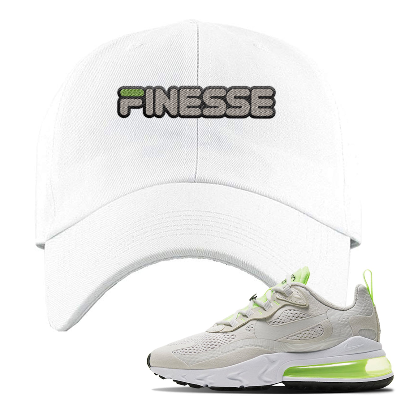 Ghost Green React 270s Dad Hat | Finesse, White