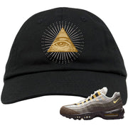 Ironstone Hemp 95s Dad Hat | All Seeing Eye, Black