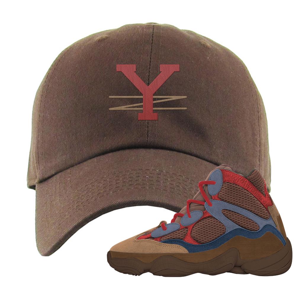 Yeezy 500 High Sumac Dad Hat | YZ, Chocolate