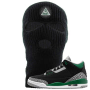 Pine Green 3s Ski Mask | All Seeing Eye, Black