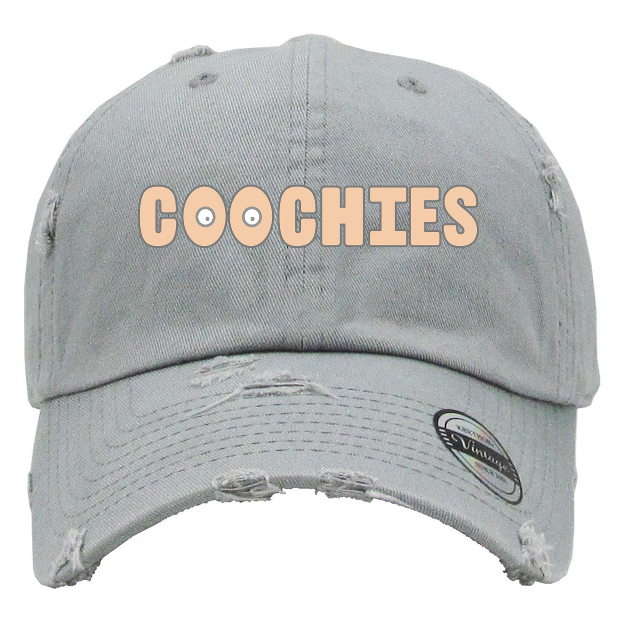 True Form v2 350s Distressed Dad Hat | Coochies, Light Gray