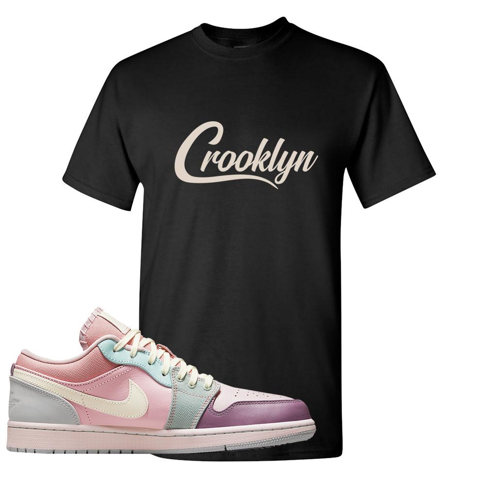 Air Jordan 1 Low Pastel T Shirt | Crooklyn, Black