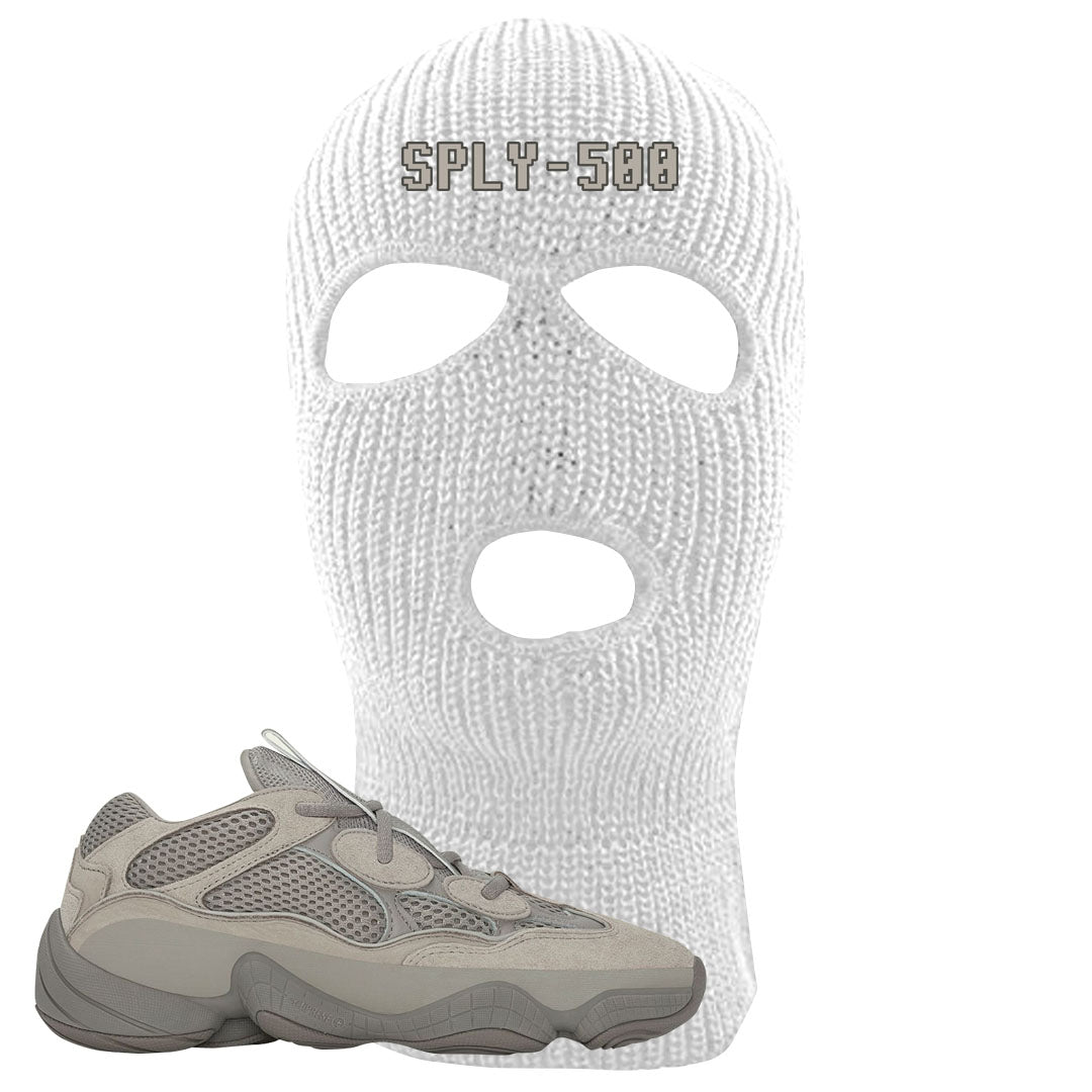 Ash Grey 500s Ski Mask | Sply-500, White