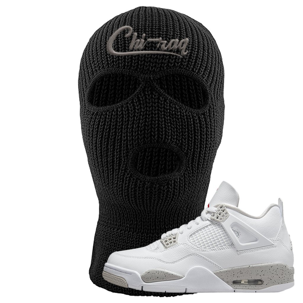 Tech Grey 4s Ski Mask | Chiraq, Black