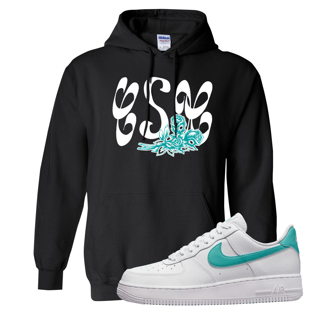 Washed Teal Low 1s Hoodie | Certified Sneakerhead, Black