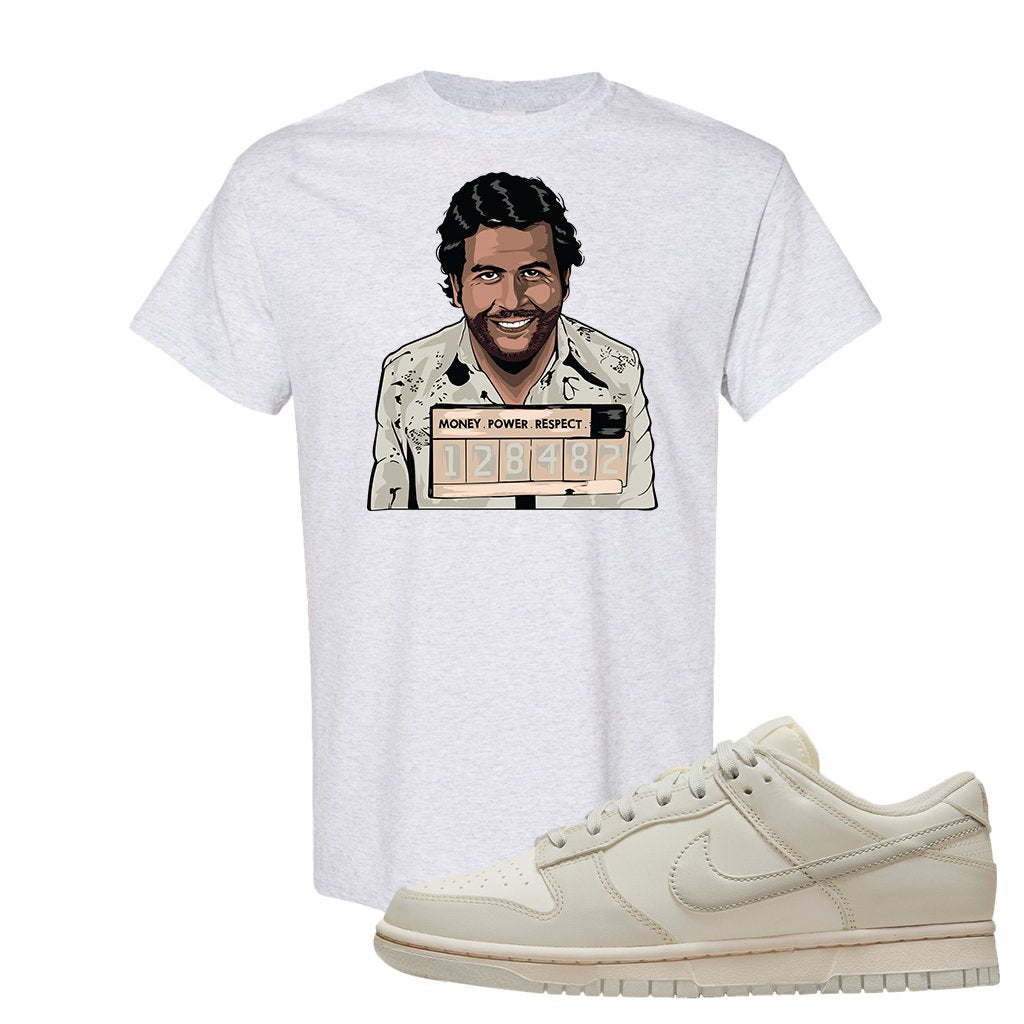 SB Dunk Low Light Bone T Shirt | Escobar Illustration, Ash