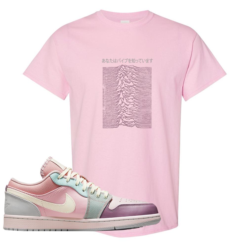 Air Jordan 1 Low Pastel T Shirt | Vibes Japan, Light Pink