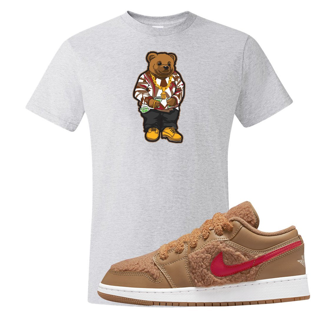 Teddy Bear Low 1s T Shirt | Sweater Bear, Ash