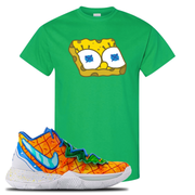 Kyrie 5 Pineapple House Sponge Head Irish Green Sneaker Hook Up T-Shirt
