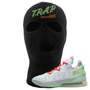 GOAT Bron 18s Ski Mask | Trap To Rise Above Poverty, Black