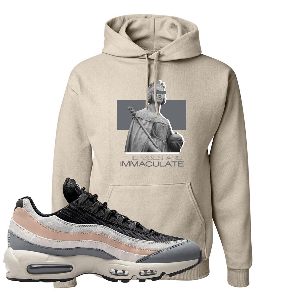 Black White Beige 95s Hoodie | The Vibes Are Immaculate, Sand