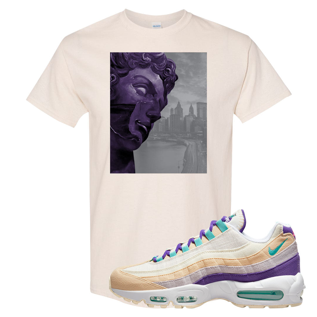 Sprung Natural Purple 95s T Shirt | Miguel, Natural