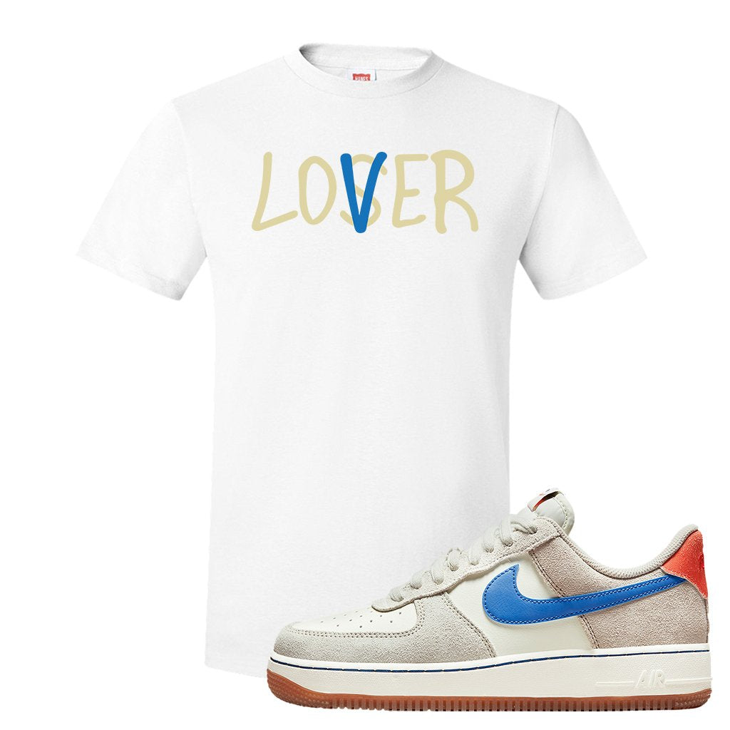 First Use Low 1s Suede T Shirt | Lover, White
