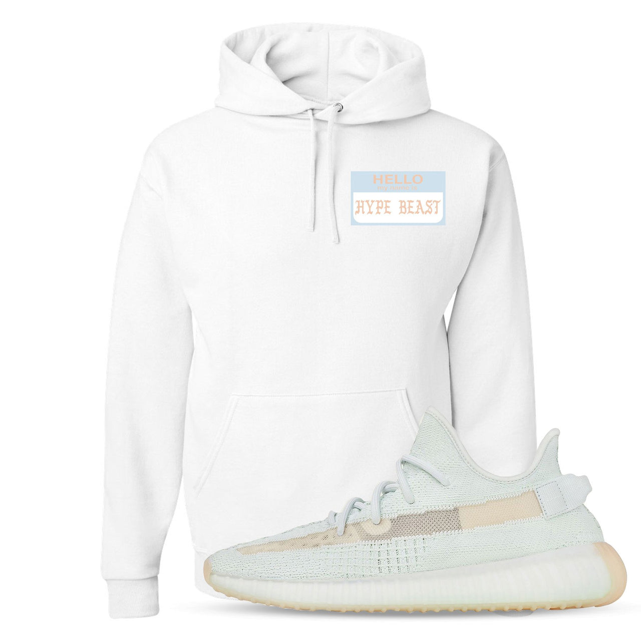 Hyperspace 350s Hoodie | Hello My Name Is Hype Beast Pablo, White